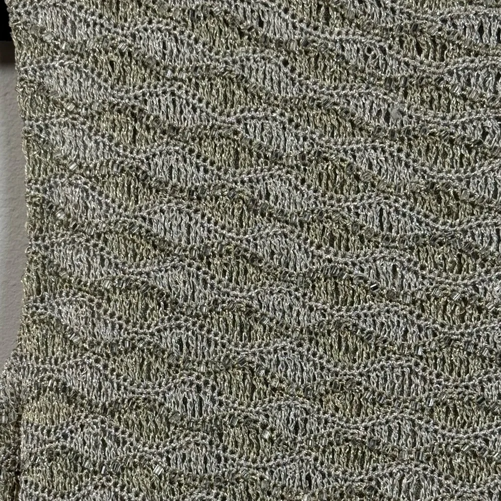 Vintage Gold Beaded Carmen Marc Valvo Mini Dress - Picture 4 of 8